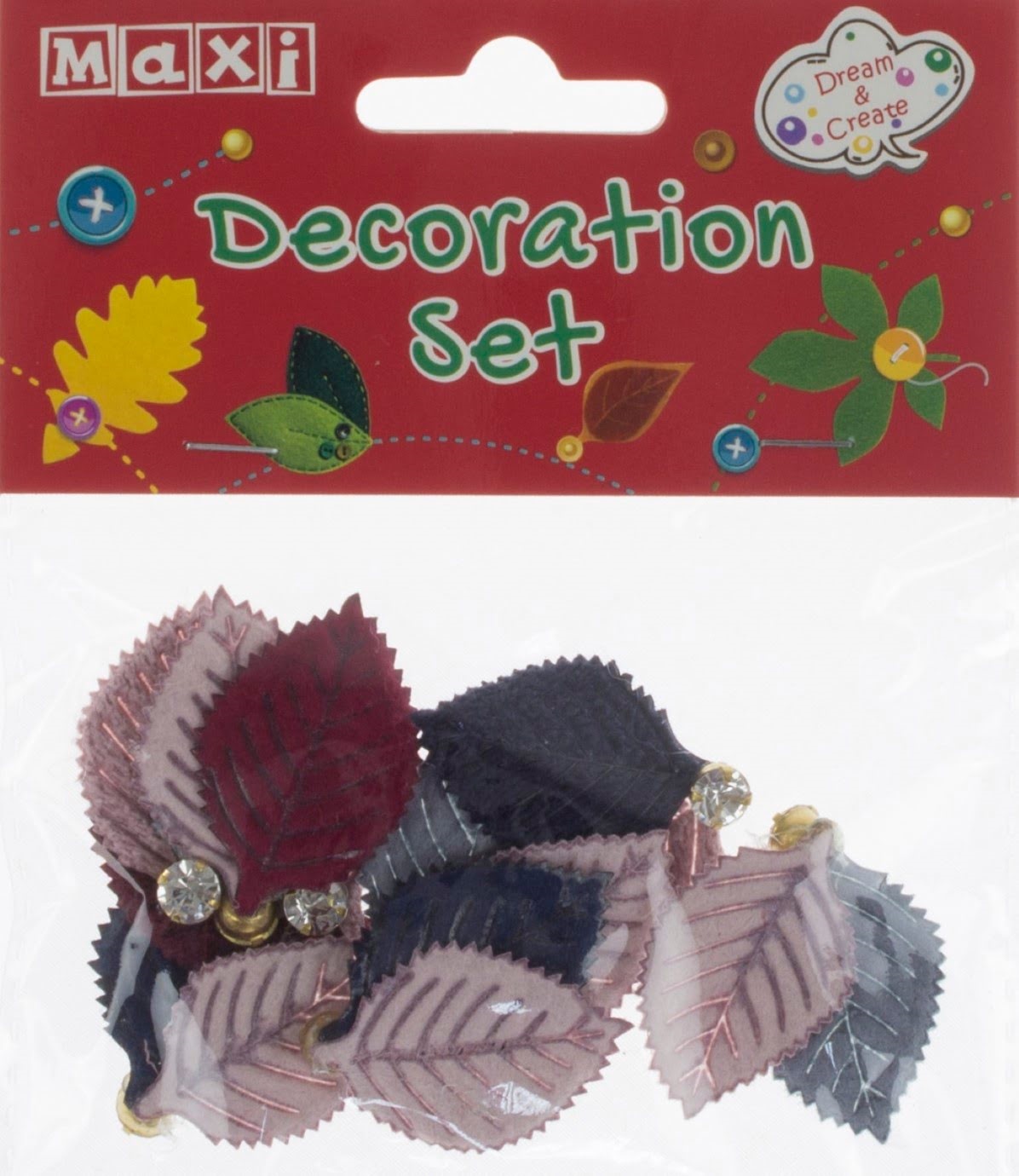 Набір для декорування "Maxi" Листя №MX61609-01(40) — фото товару | Канцелярський Сад