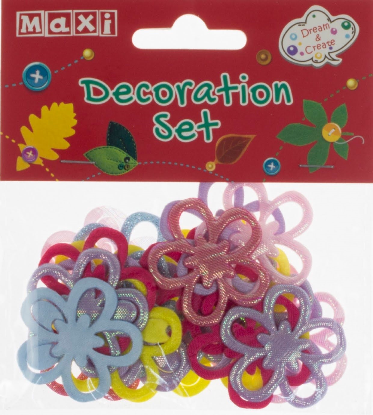 Набір для декорування "Maxi" Квіти №MX61609-12(40) — фото товару | Канцелярський Сад