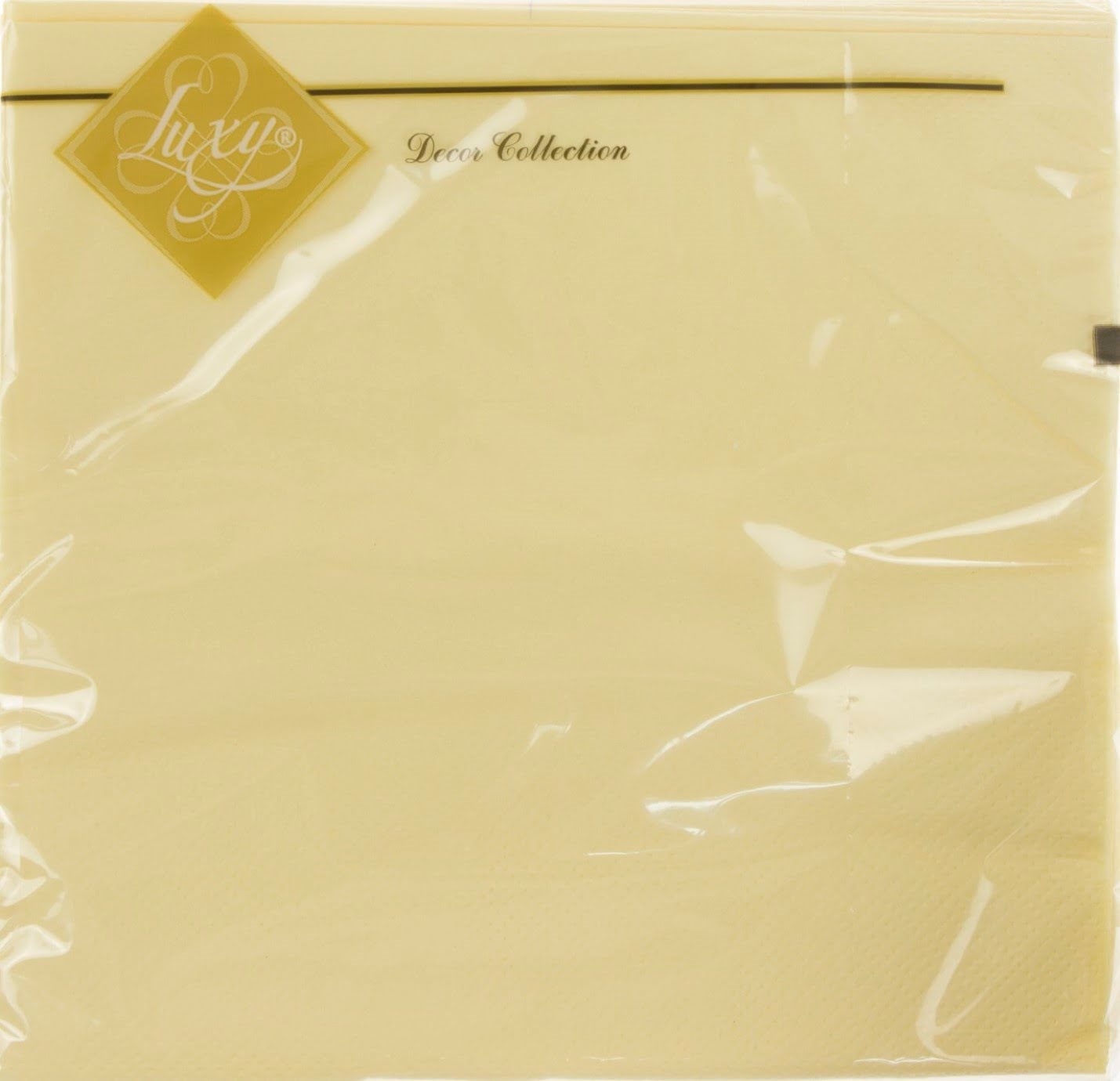 Серветки столові ТМ "Luxy" 3-х шарові (20шт) шампань(15) — фото товару | Канцелярський Сад