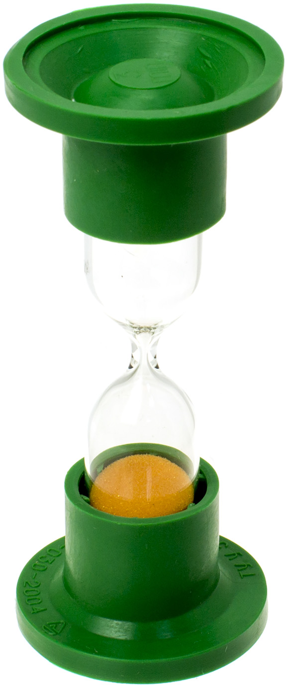 Годинник пісочний 2-3-3хв. зелений №0714 — купити | Канцелярський Сад