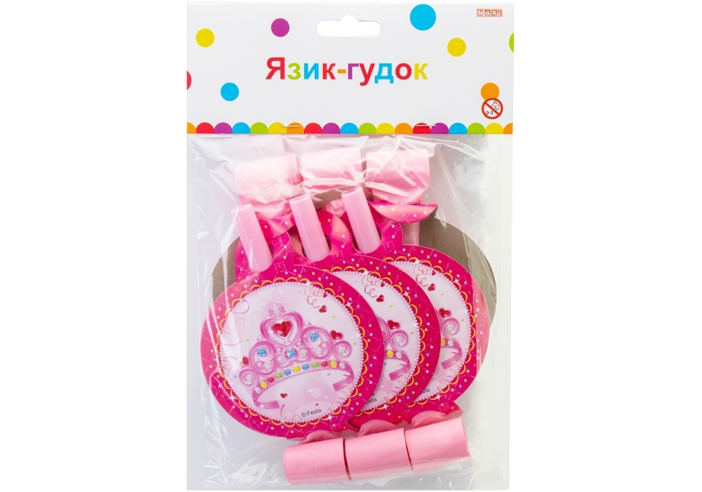 Набір дудок "Maxi" Princess 6шт №MX354127(24) — фото товару | Канцелярський Сад