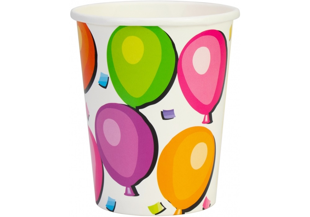 Набір стаканів паперових "Maxi" Balloons 6шт 270мл №MX44055(24)(144) — купити | Канцелярський Сад