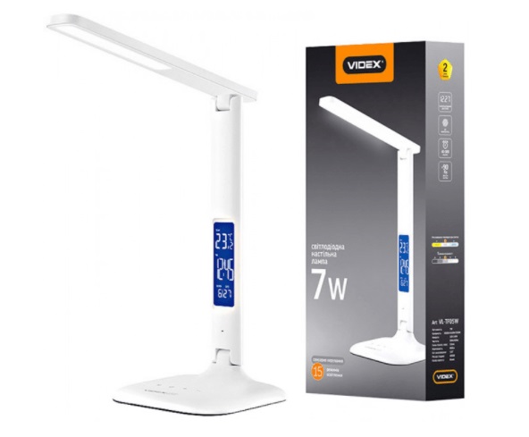 Лампа наст. LED Videx VL-TF05W 7W 3000-5500K 220V №5473 — фото товару | Канцелярський Сад