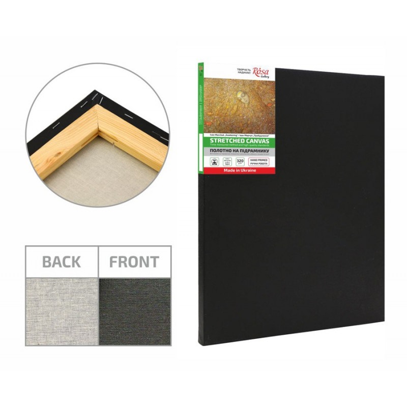 Підрамник 40х50см "Rosa Gallery"чорн. грунт,дріб зерно,бав, №GPA3844050/3473 — фото товару | Канцелярський Сад