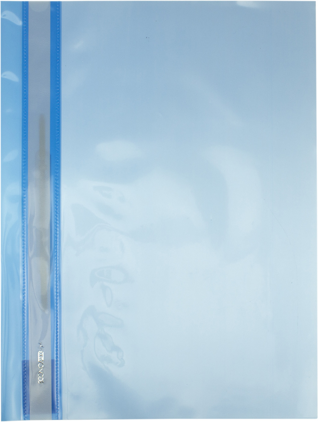 Папка-швидкозш. "Economix Light" №E38503-02 А4 з прозор.верхом,без перфор.,апельс.,синя(10)(300) — фото товару | Канцелярський Сад