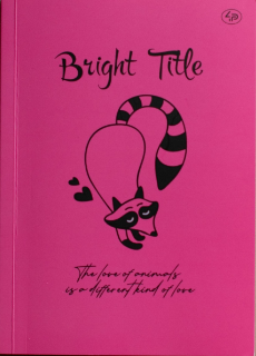 Блокнот А5 40арк. б/лін. "Bright Title note" raccoon №902552/Profiplan/ — купити | Канцелярський Сад