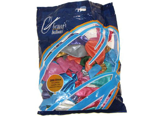 Кулька повітр. латексна 10"/26см перламутр асорті №GM90/№09821(100) — фото товару | Канцелярський Сад