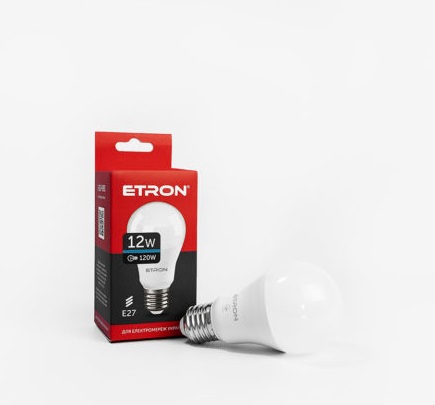 Лампа "Etron Light Power" LED 1-ELP-093 A60 12Вт 6500K Е27(10) — фото товару | Канцелярський Сад