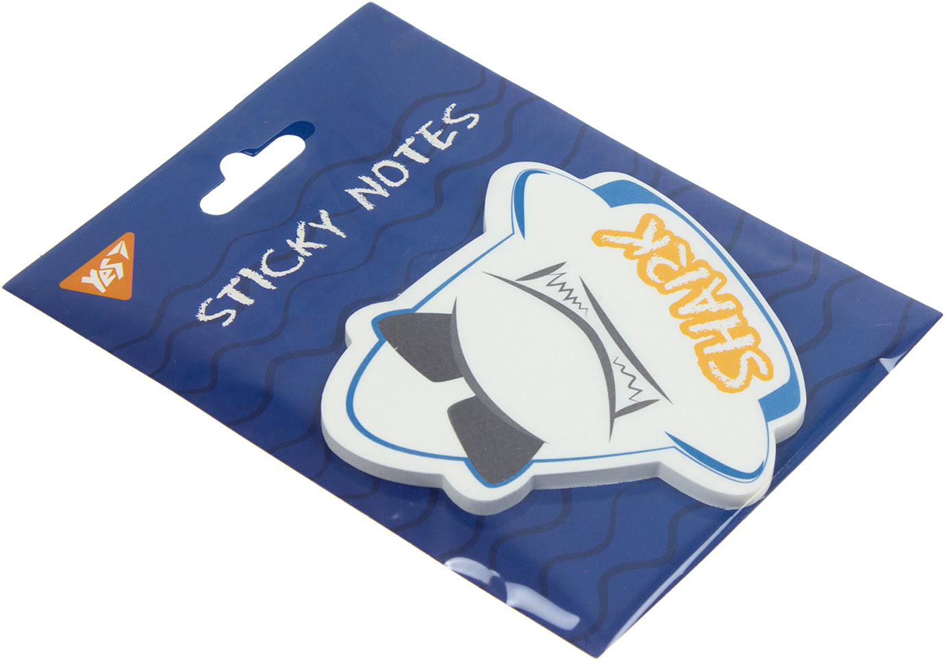 Блок/зам. липк. краєм фігурний 104х93мм 40арк. "Yes" Shark №170250(24) — фото товару | Канцелярський Сад