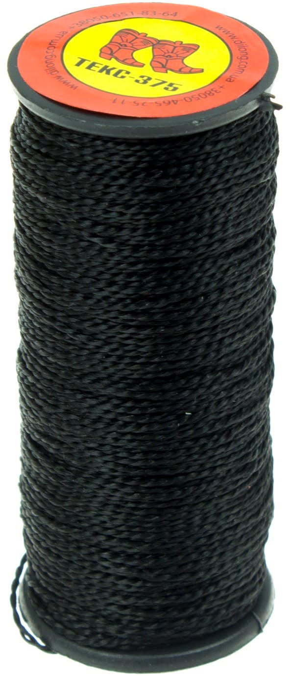 Нитки капрон. (375-2) №91732 (чорна)(10)(500) — купити | Канцелярський Сад