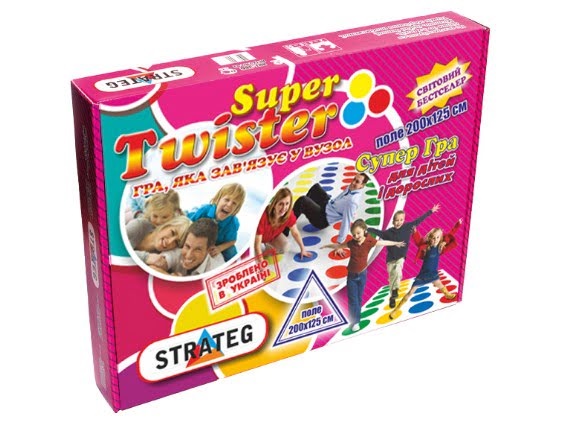 Гра "Super Twipster" укр.,в кор-ці,40х32х6см №11386/Strateg/(10) — фото товару | Канцелярський Сад