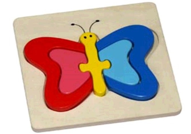 Іграшка дерев'яна Пазл метелик №HJ98409/Hongji/(48) — купити | Канцелярський Сад