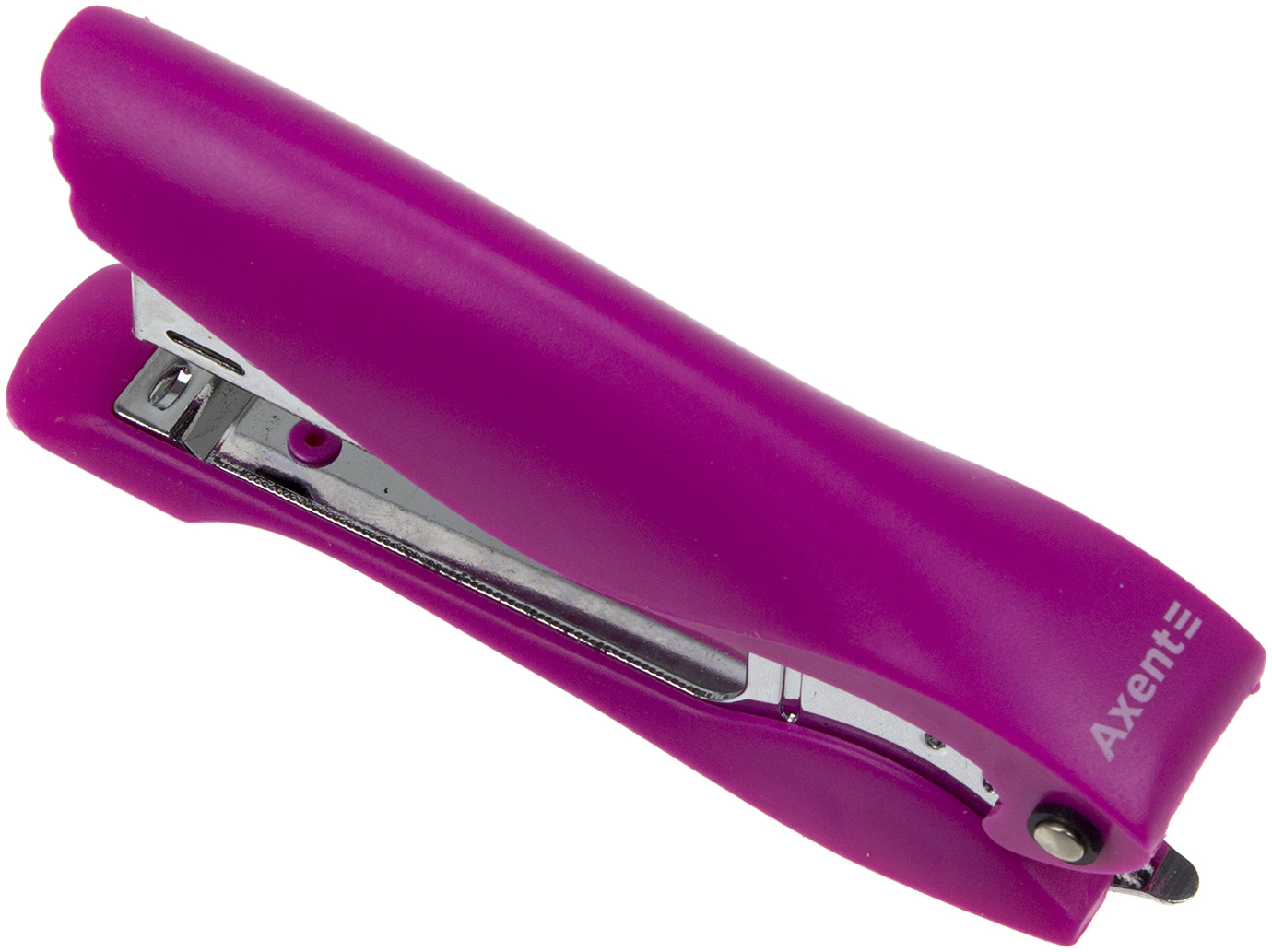 Степлер "Axent" №10 12арк №4802-10 Ultra пласт. рожевий(12) — фото товару | Канцелярський Сад