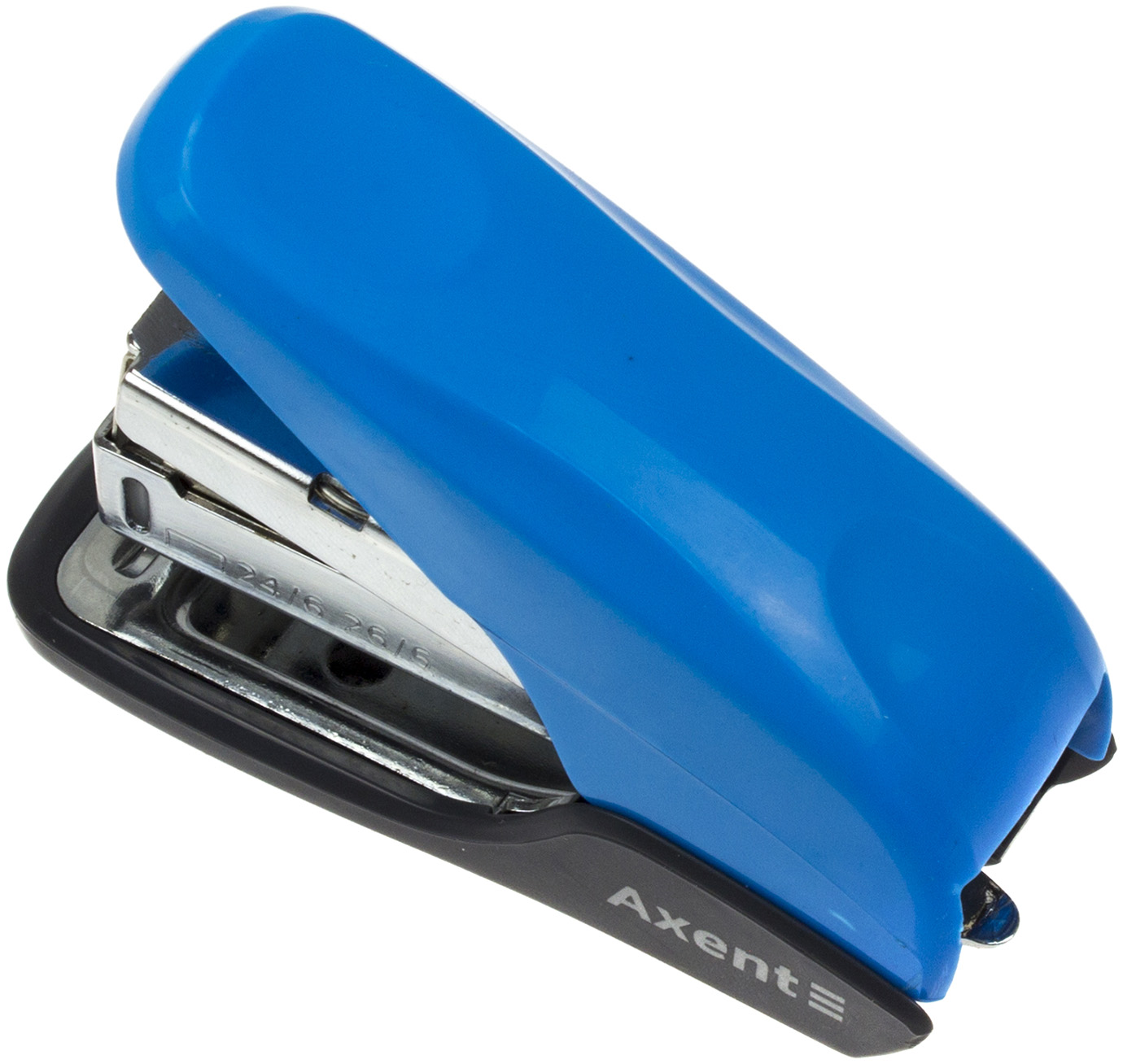 Степлер "Axent" №24/6 20арк №4841-07-A Shell PS пласт. блакитний(12) — фото товару | Канцелярський Сад