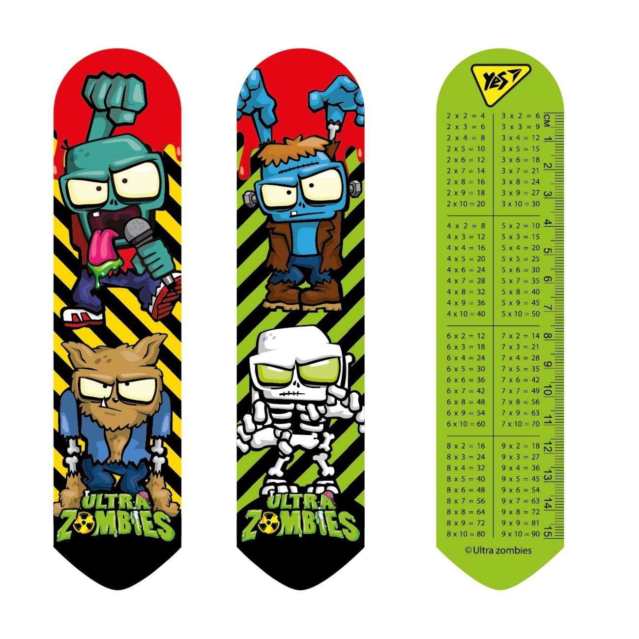 Закладка пласт. "Yes" №707345 2D Zombie(10)(100) — фото товару | Канцелярський Сад