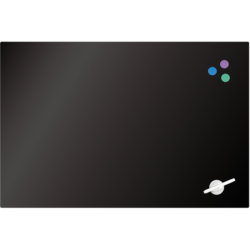 Дошка "Axent" №9615-01-A магнітно-маркерна,скляна,60х90см,чорна — фото товару | Канцелярський Сад