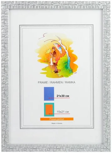 Фоторамка "DL" 21х30 №DL-43 "Крокодил" матове срібло(24) — фото товару | Канцелярський Сад