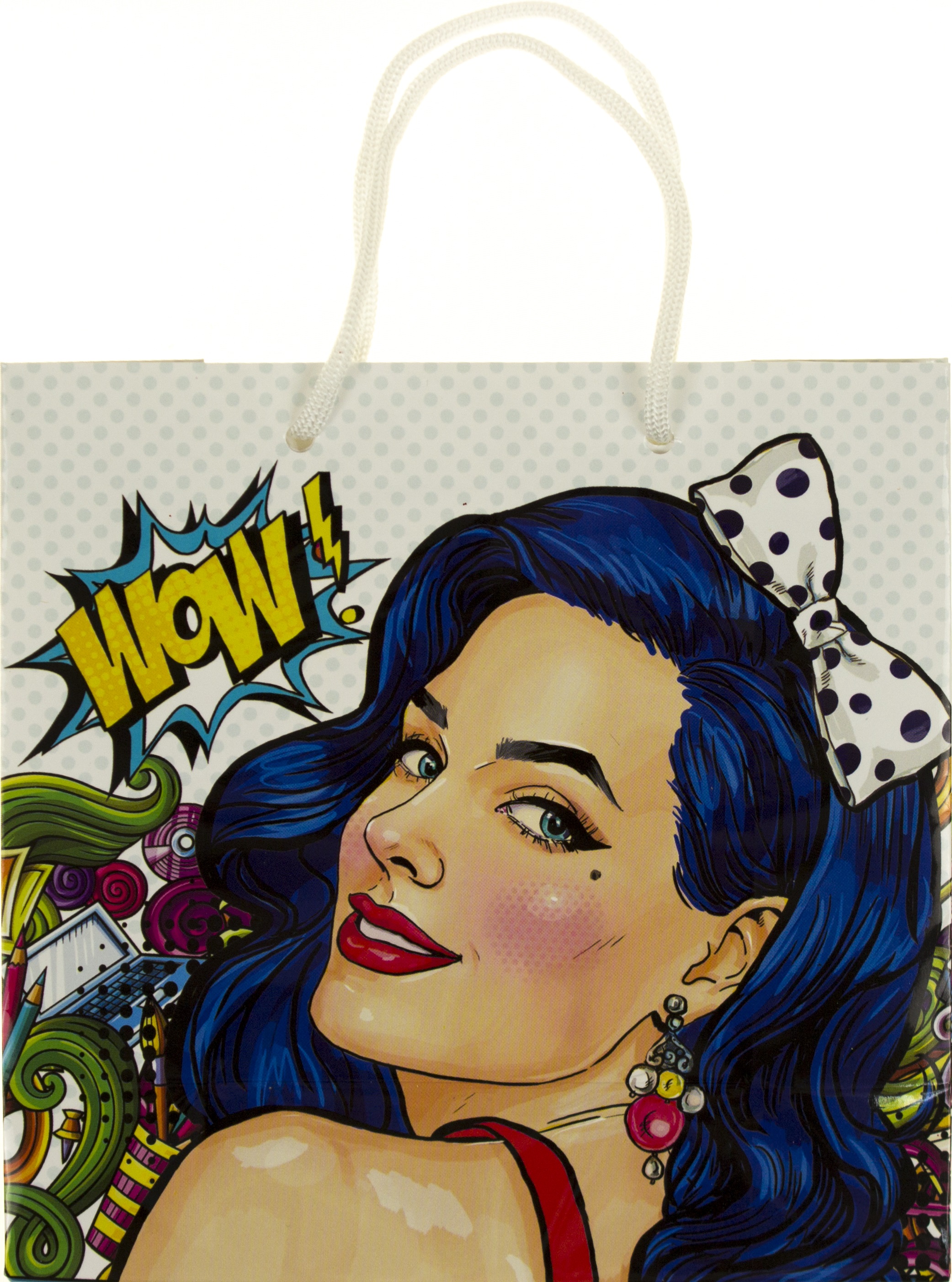 Пакет подарунковий кольор. 16х16х7см вертик. №3041/Мандарин/(12)(360) — фото товару | Канцелярський Сад