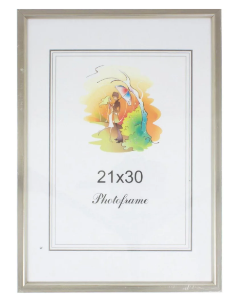 Фоторамка "BA" 21х30 №1 ВА-010 срібна(27) — фото товару | Канцелярський Сад