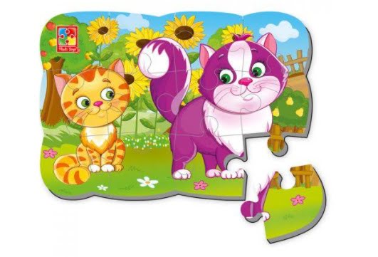 Бебі-пазли максі на магніті "Котики" А5 №VT3205-73(50) — купити | Канцелярський Сад