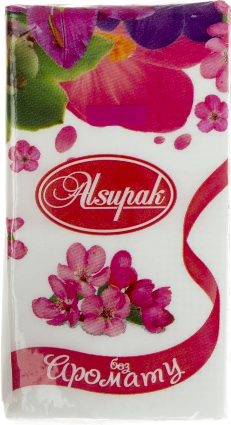 Платочки паперові "Alsupak" без аромату(10)(160) — купити | Канцелярський Сад
