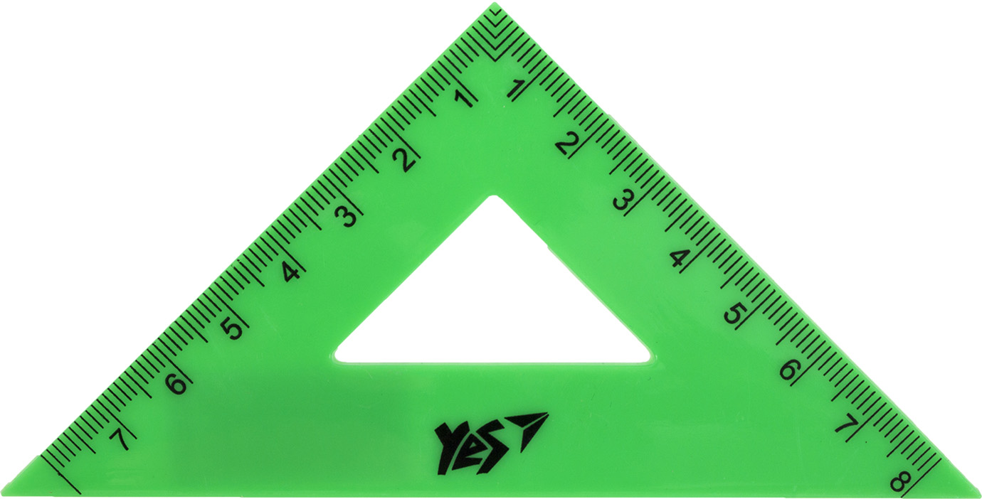 Трикутник флуоресц."Yes" рівнобедр. 8 см №370575(48) — фото товару | Канцелярський Сад