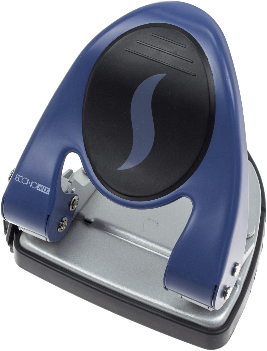 Дирокол "Economix" 30арк. метал. синій №E40118(12) — фото товару | Канцелярський Сад