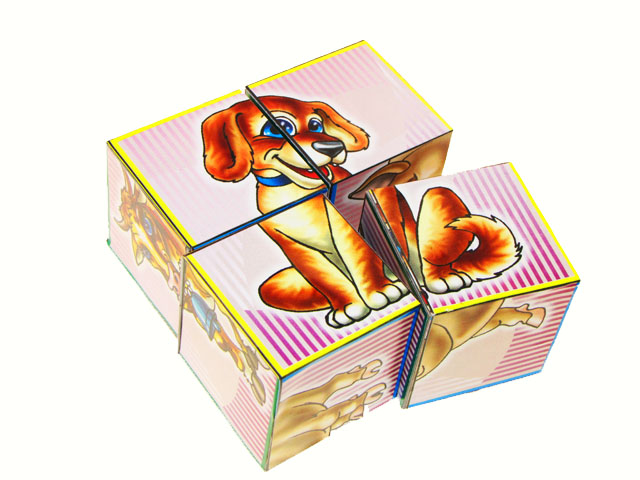 Кубики карт."Свійські тварини"4 кубики,"Технокомп" №1837(22) — купити | Канцелярський Сад