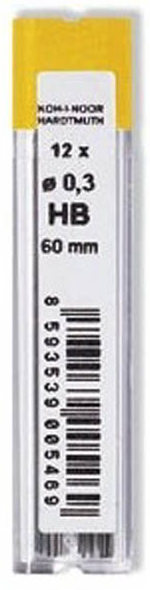 Стрижень до м/олів. "Koh-i-noor" №4132-НB 0,3мм(12)(120) — фото товару | Канцелярський Сад