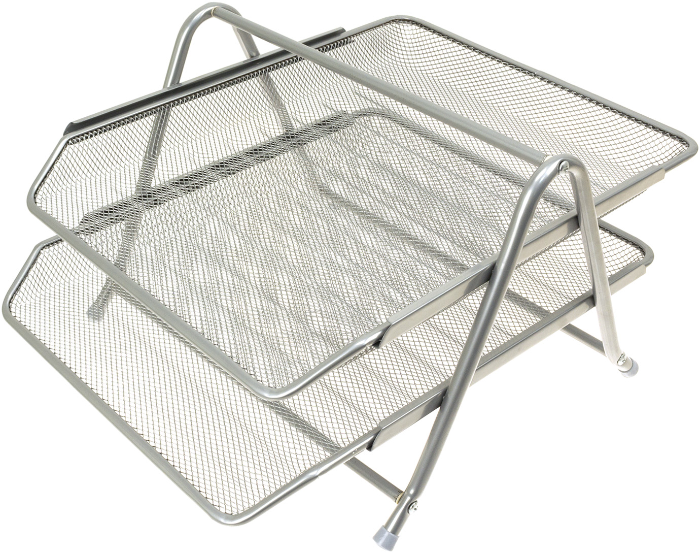 Лоток горизонт. "Axent" 3-в-1, метал. №2122-21 білий(1)(12) — фото товару | Канцелярський Сад