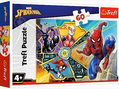 Пазли Trefl 60ел. Битва у павутині. MARVEL №17372(20) — фото товару | Канцелярський Сад