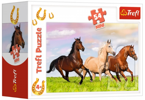 Пазли Trefl 54ел. На галявині.Гарні коники №19727 — фото товару | Канцелярський Сад