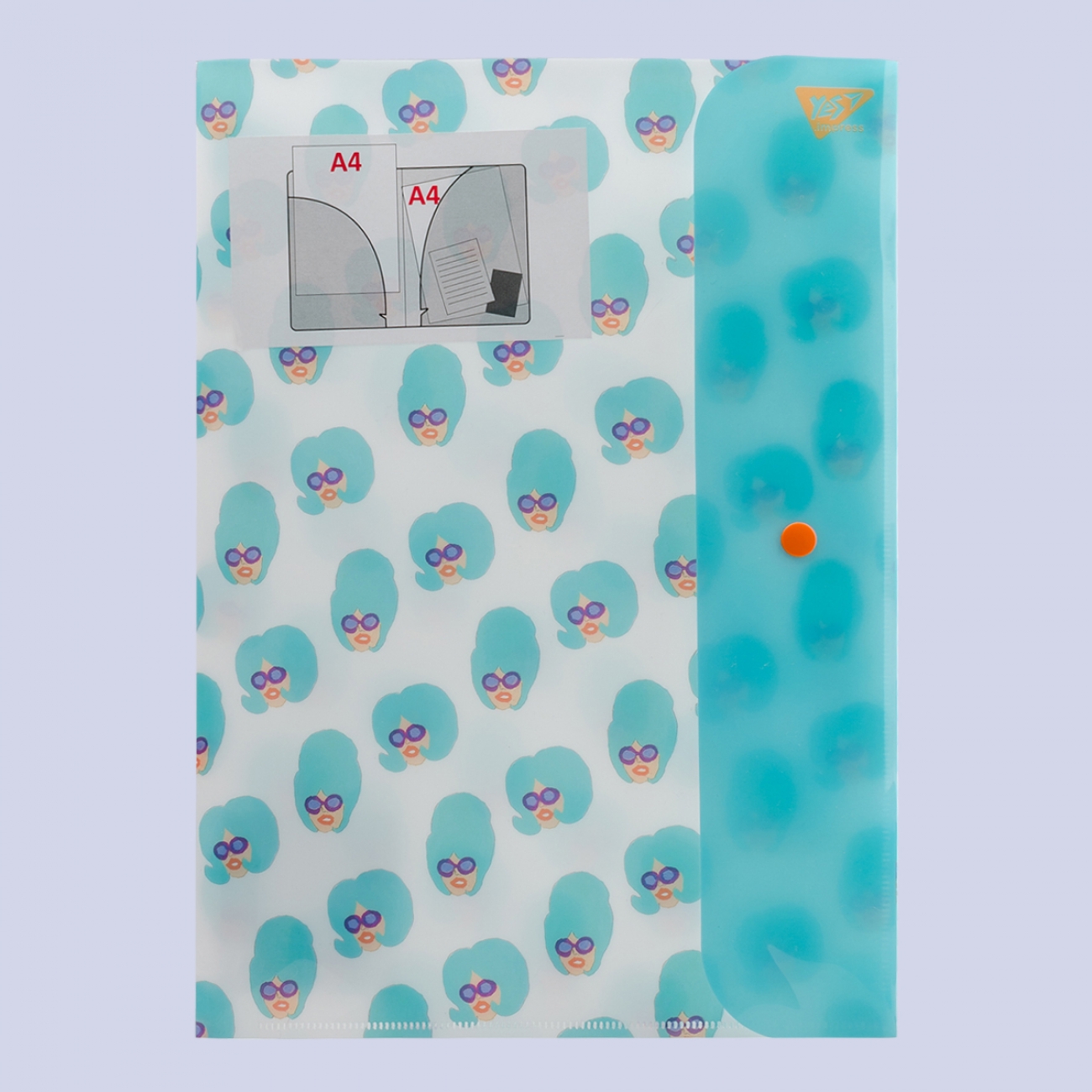 Папка-органайзер "Yes" №491743 А4 Fancy 3від.,2карм. на кнопці(1) — фото товару | Канцелярський Сад