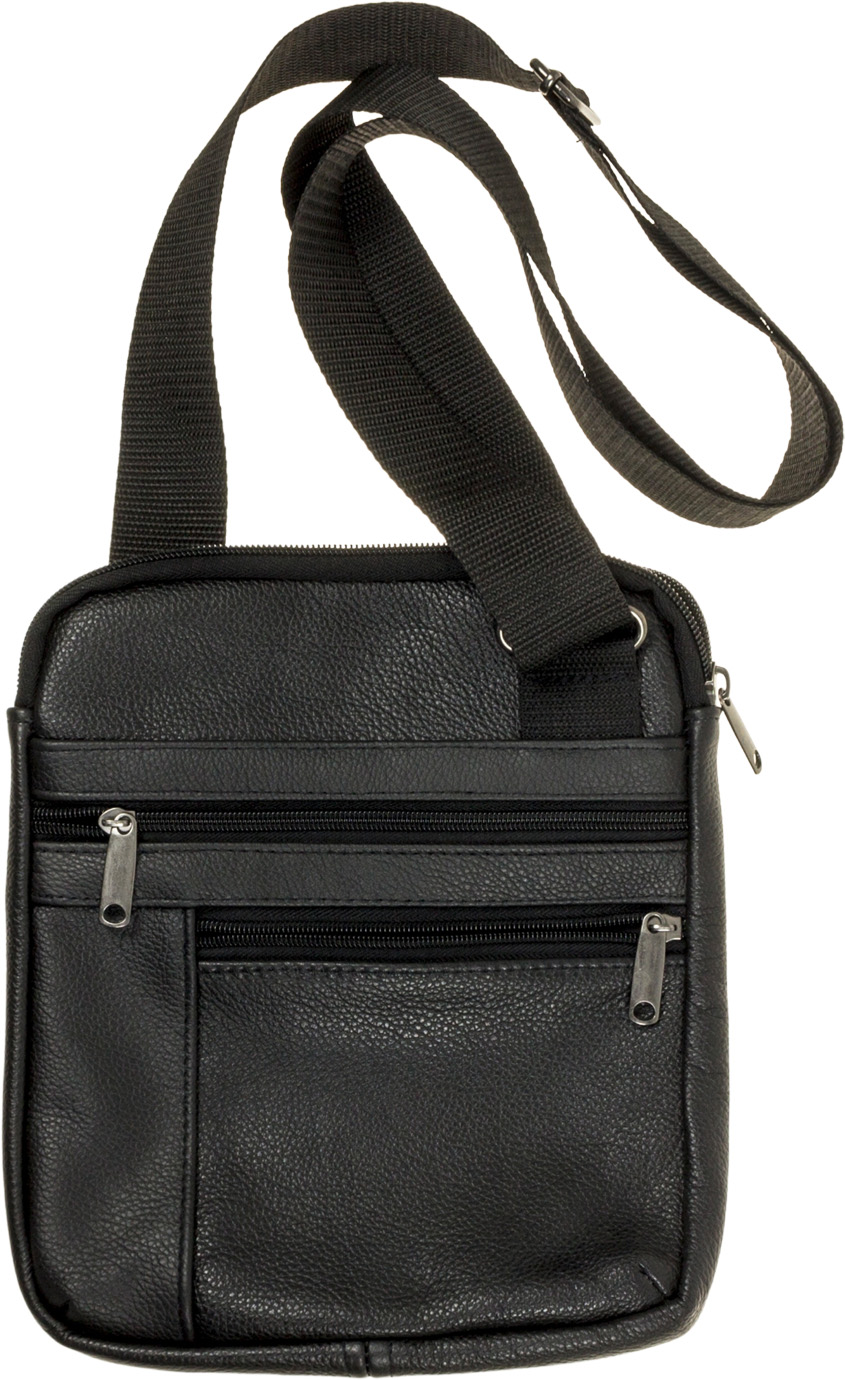 Сумка чол. "Giovani" шкіра плечова 1від.,3карм., (вузька.вел.) — фото товару | Канцелярський Сад