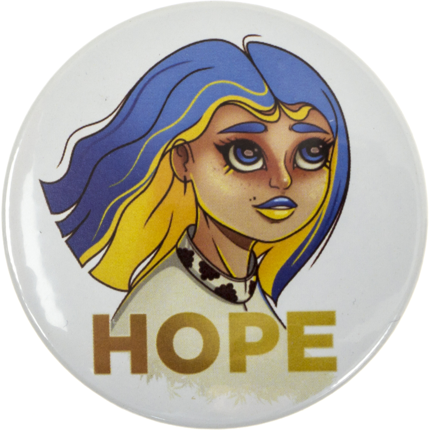 Значок 56мм метал. "HOPE" — купити | Канцелярський Сад