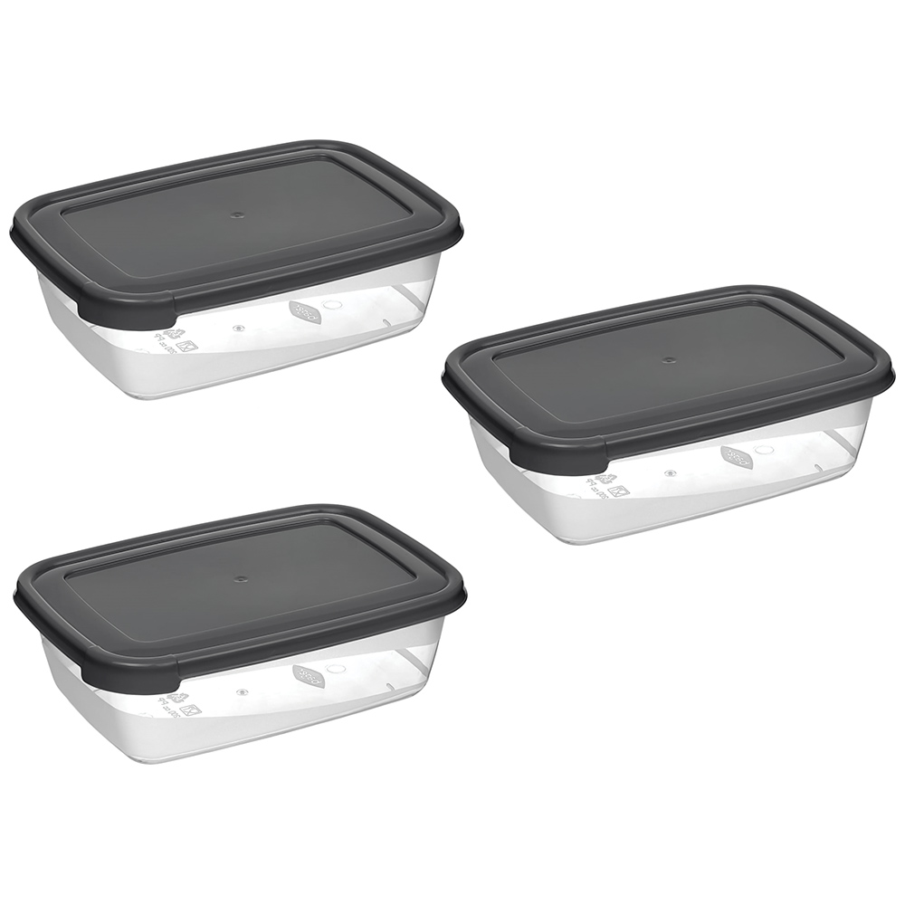 Набір контейнерів для харч. прод. пласт. "Bager" Cooc&Keep mix 3шт 0,6л прямокут.№BG-616 — фото товару | Канцелярський Сад