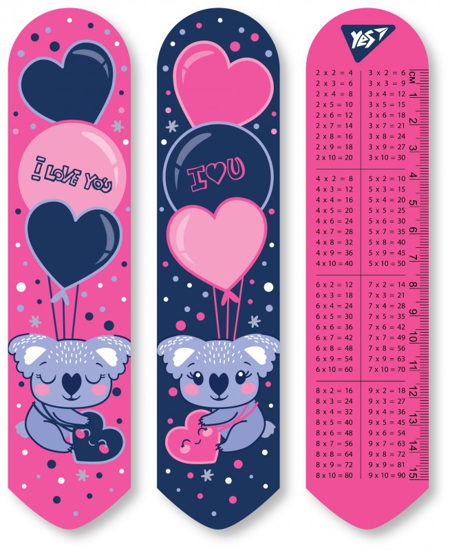 Закладка пласт. "Yes" №707720 2D Hi,koala!(10) — фото товару | Канцелярський Сад