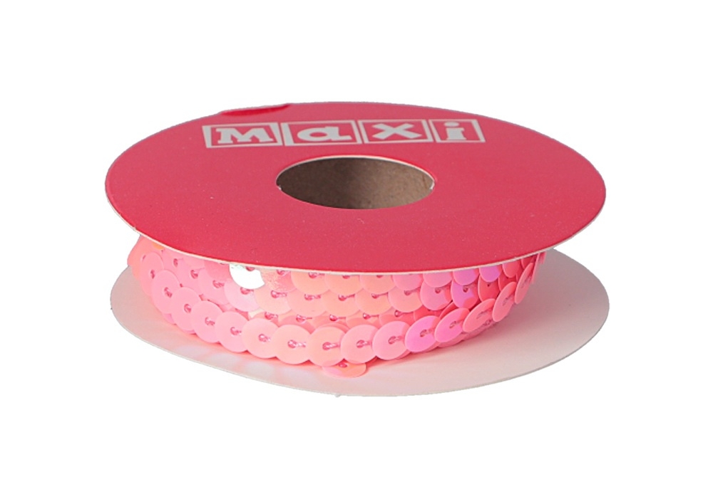 Стрічка декор. 3м з паєток,рожева №BJ21-05009-E — фото товару | Канцелярський Сад