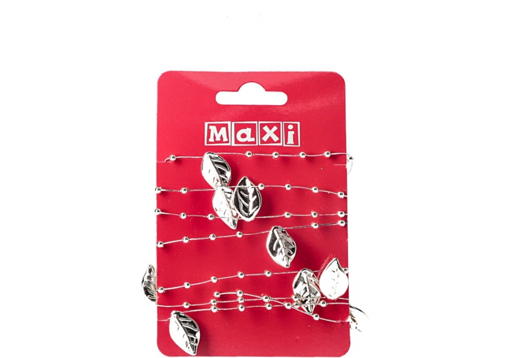 Стрічка декор. 1,2м з листочками,золото №BJ21-05055-A — фото товару | Канцелярський Сад