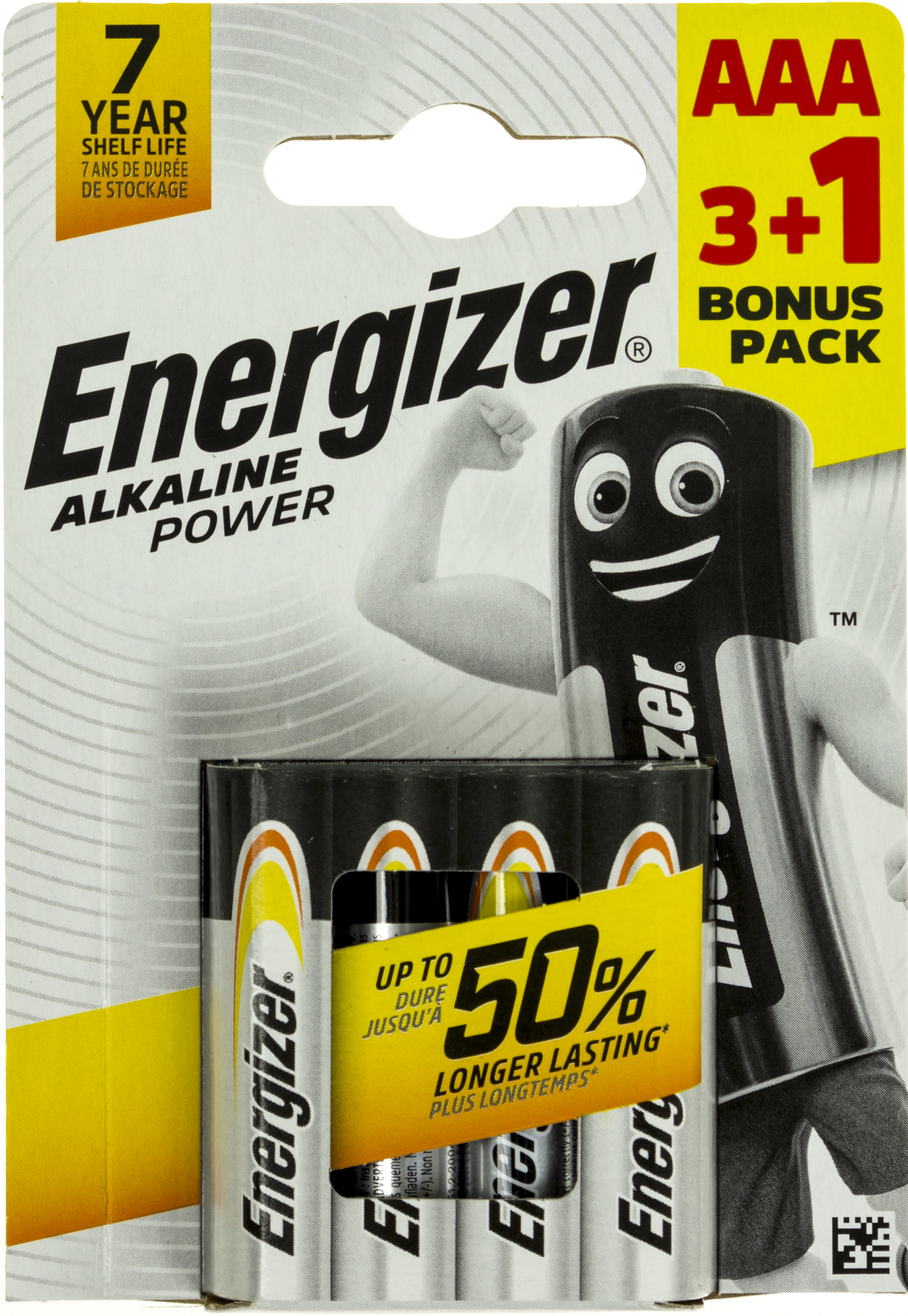 Батарейки Energizer Alkaline Power LR-03/блістер 3+1шт(12) — купити | Канцелярський Сад