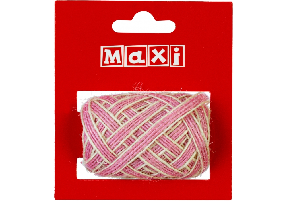 Шнур декор. джутовий 5м рожевий №BJ21-05079-A — фото товару | Канцелярський Сад