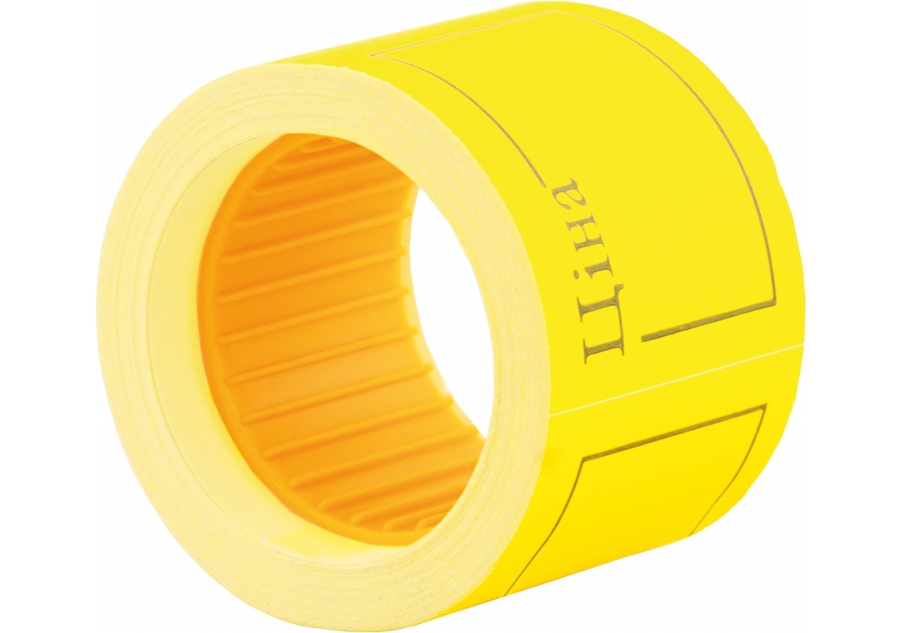 Цінник клейкий в рул. "Economix" "Ціна" 50х40мм 100шт жовтий №E21307-05(5)(200) — фото товару | Канцелярський Сад