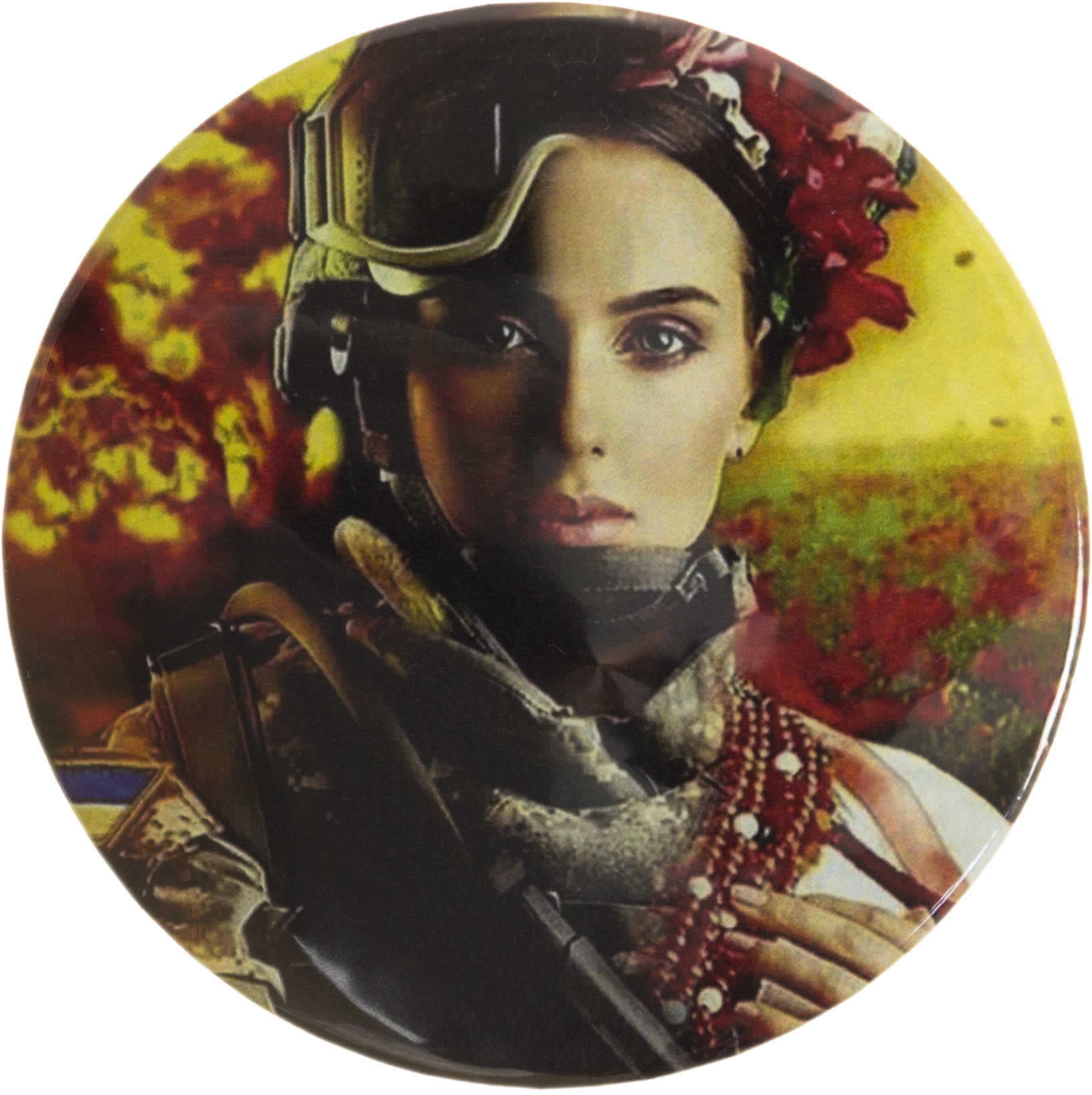 Значок 65мм. метал "Україночка" — купити | Канцелярський Сад