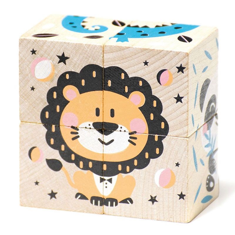 Іграшка дерев'яна Кубики тваринки Cubika №15429 — фото товару | Канцелярський Сад