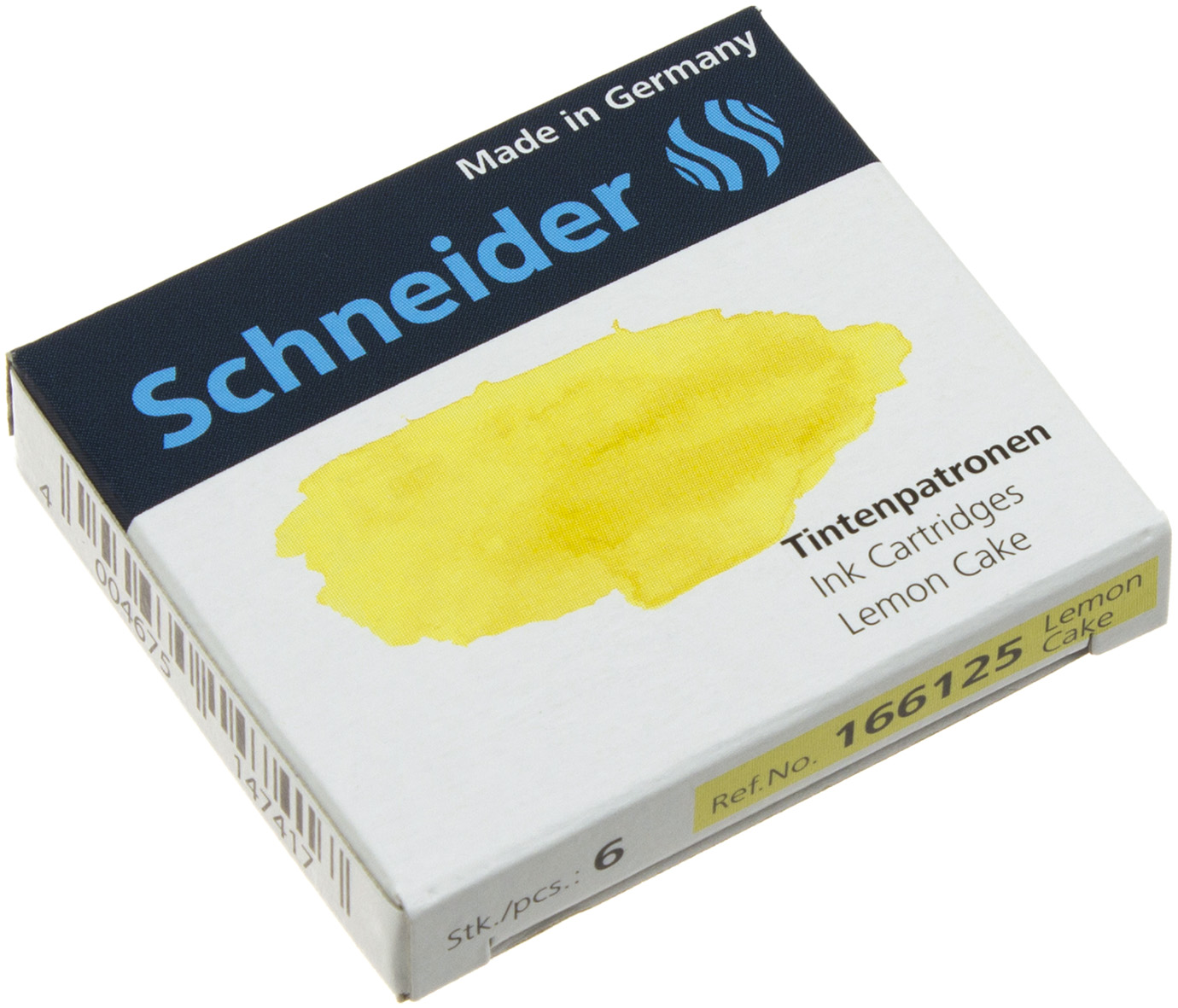 Набір капсул чорнильних "Schneider" №S166125 (6шт) лимон(10) — фото товару | Канцелярський Сад