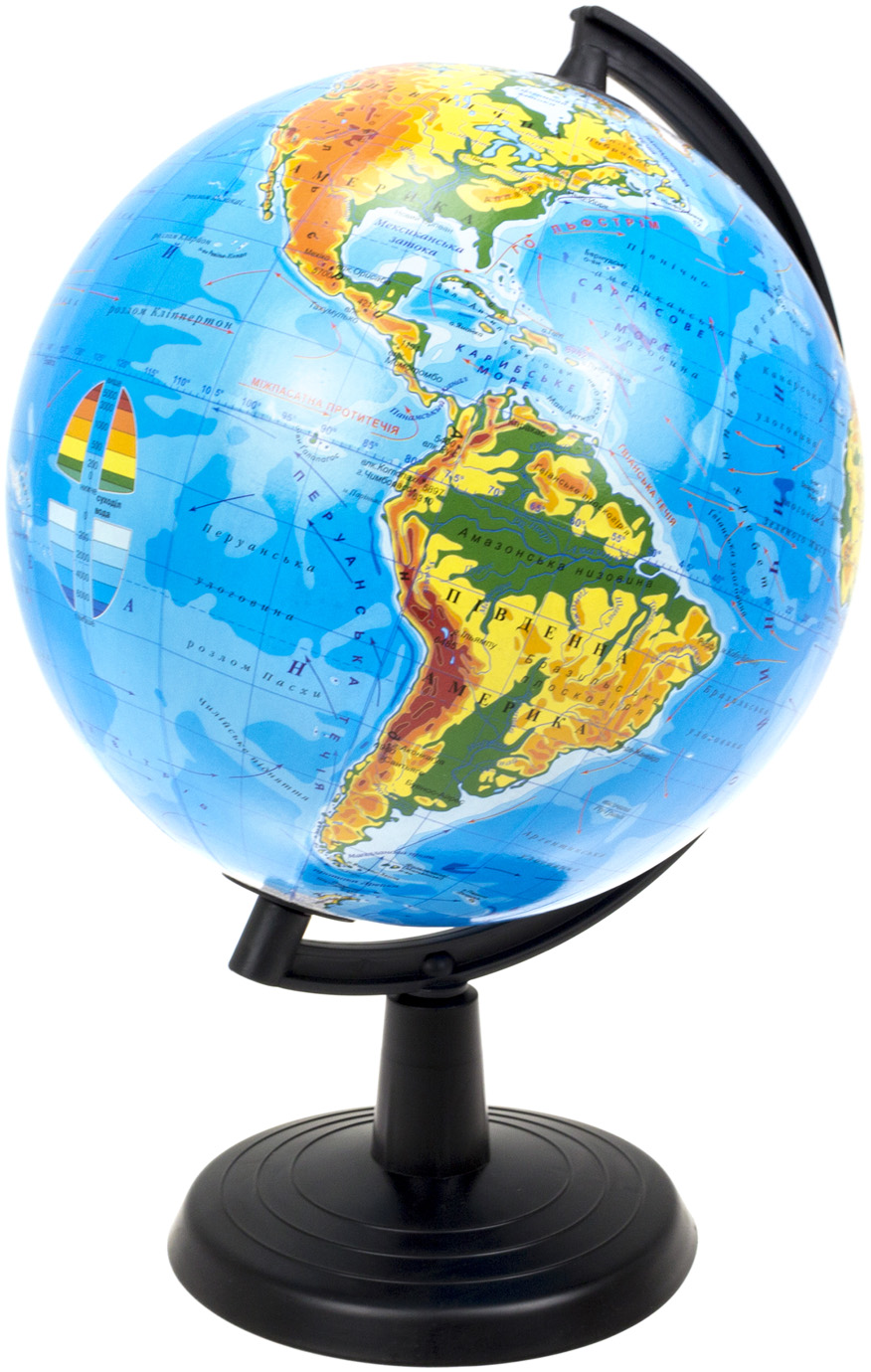 Глобус 220мм фіз. LD №928848(10) — фото товару | Канцелярський Сад