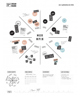 Плакат-інтерактивний постер "Dream Board" 60х80см в тубусі (укр.)/Dream&Do/ — фото товару | Канцелярський Сад