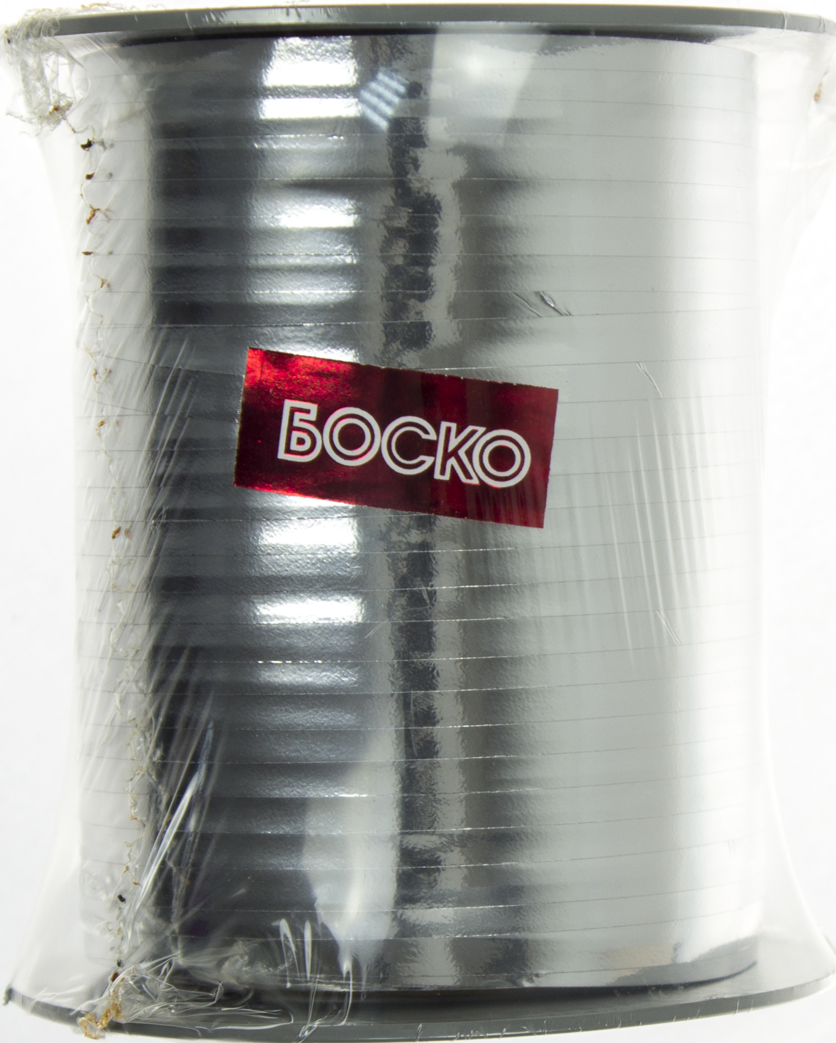 Стрічка фольгована для повітряних кульок та декору срібло 110м — фото товару | Канцелярський Сад