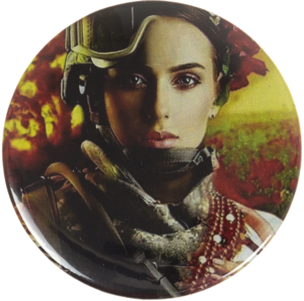 Значок 56мм метал. "Україночка" — купити | Канцелярський Сад