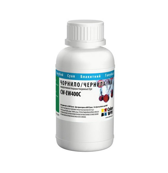 Чорнило ColorWay Epson T26/C91/EW400C 200мл cyan — фото товару | Канцелярський Сад